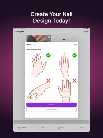 Nail Designer AI: Nail Art iPad screenshot