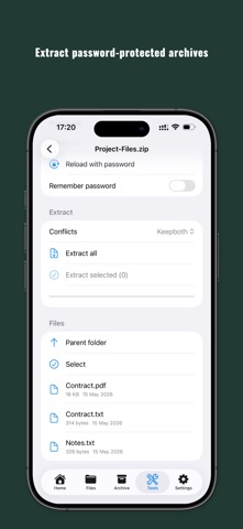 Zip RAR 7z: TextAdviser screenshot