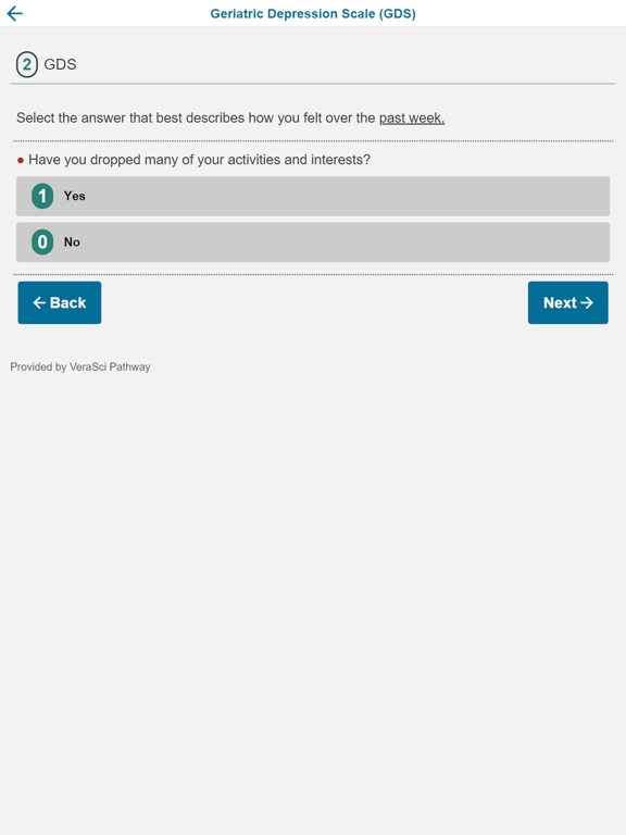 Pathway ePRO iPad screenshot 4 - Medical app