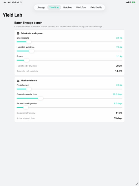 Mycophase: Grow Ledger screenshot 4