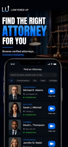 Lawyered Up iPhone screenshot
