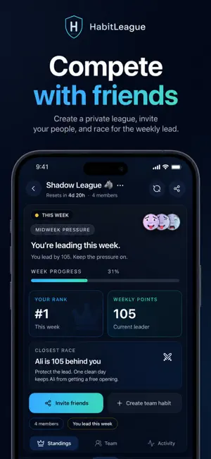HabitLeague: Friends Streak screenshot 3