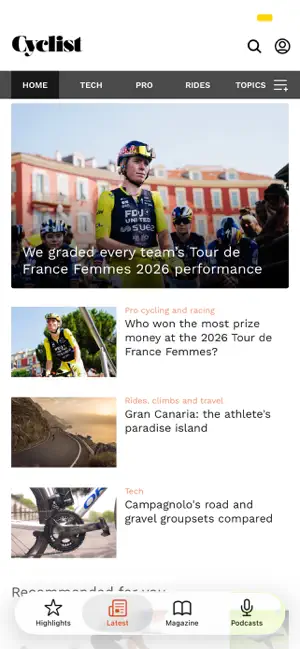 Cyclist magazine screenshot 2