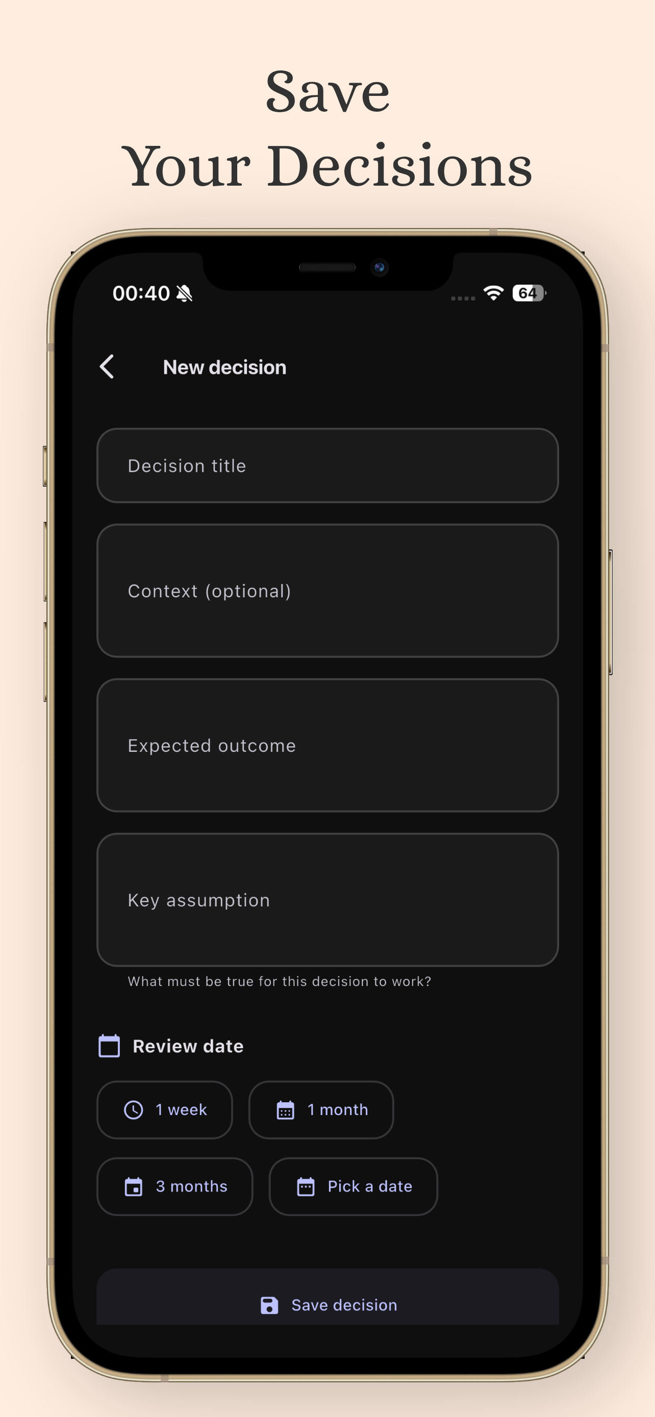 AI Decision: Decision Log
