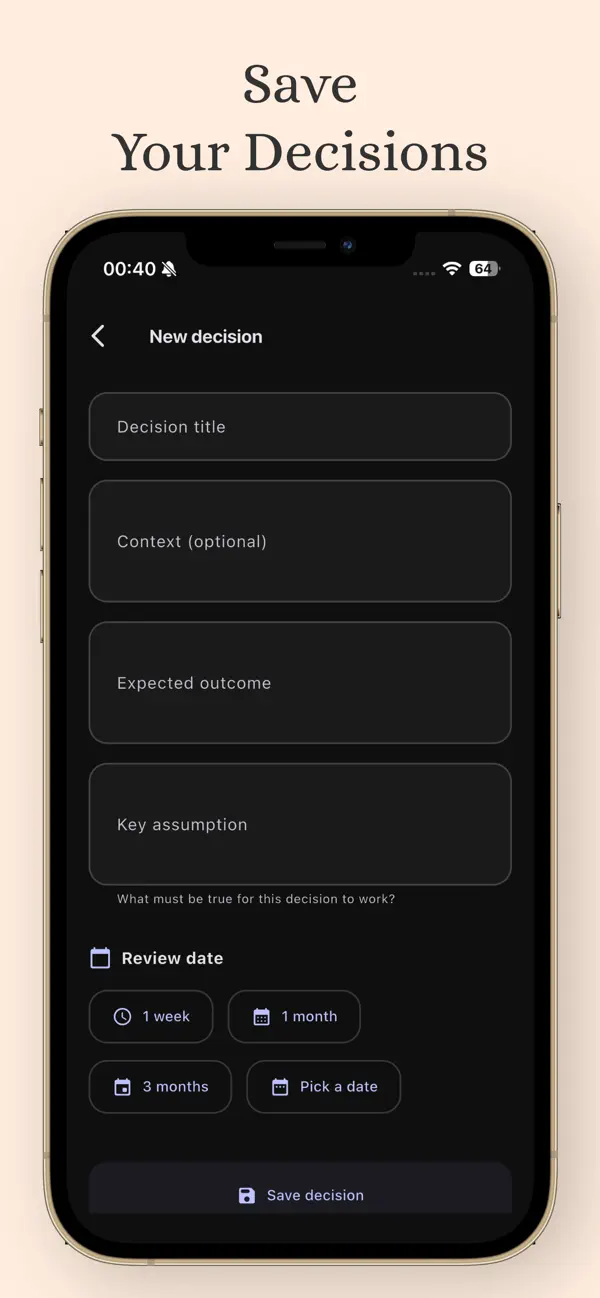 Screenshot #3 pour AI Decision: Decision Log