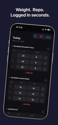 Muscle Gym Diary Screenshot 2 of 6