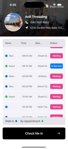 Angel Self Check In Kiosk iPhone screenshot