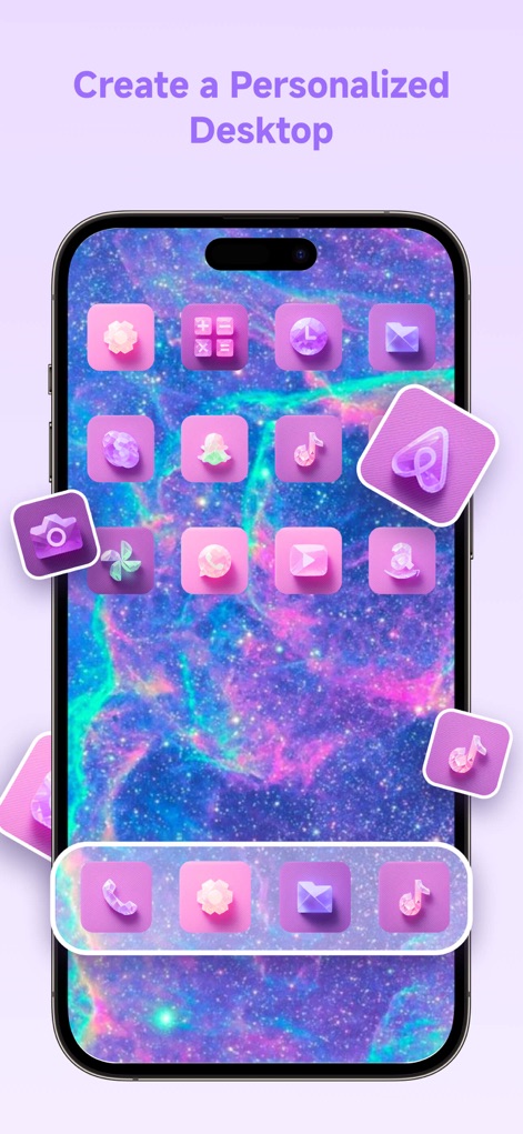 Themes: Wallpaper & Widgets - Discover how the app transforms devices with vibrant galaxy wallpapers and harmonized icon packs for a truly custom look.