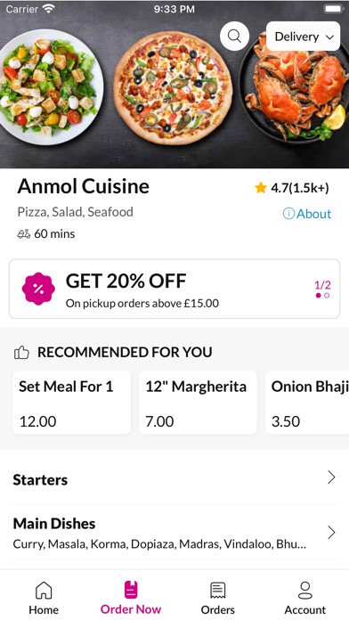 Anmol Cuisine. Screenshot