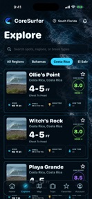 CoreSurfer Surf Reports screenshot