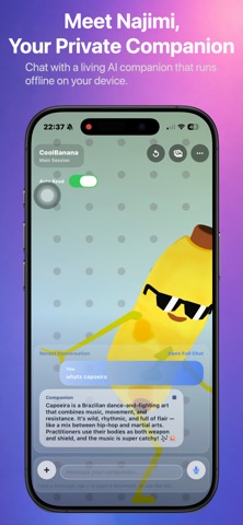 Najimi: Private AI Companion iPhone screenshot