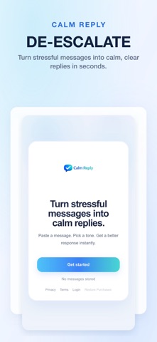 Calm Reply screenshot