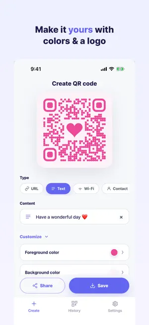 MakeQR – QR Code Generator screenshot 2