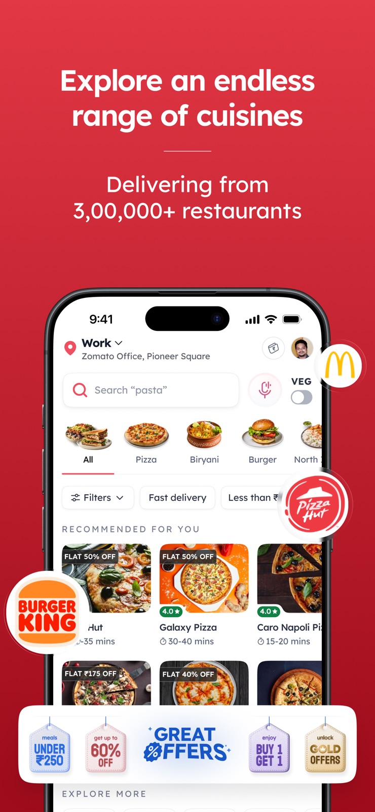 Zomato: Food Delivery & Dining iphone screenshot 4