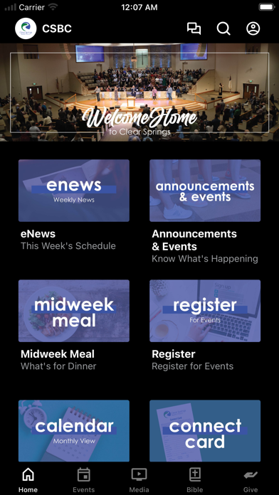 Screenshot 1 of Clear Springs Baptist App