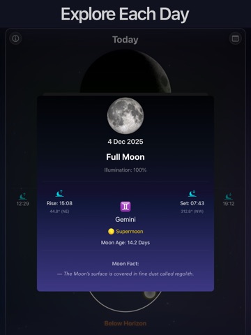 Moon Phase : Lunar Tracker iPad screenshot