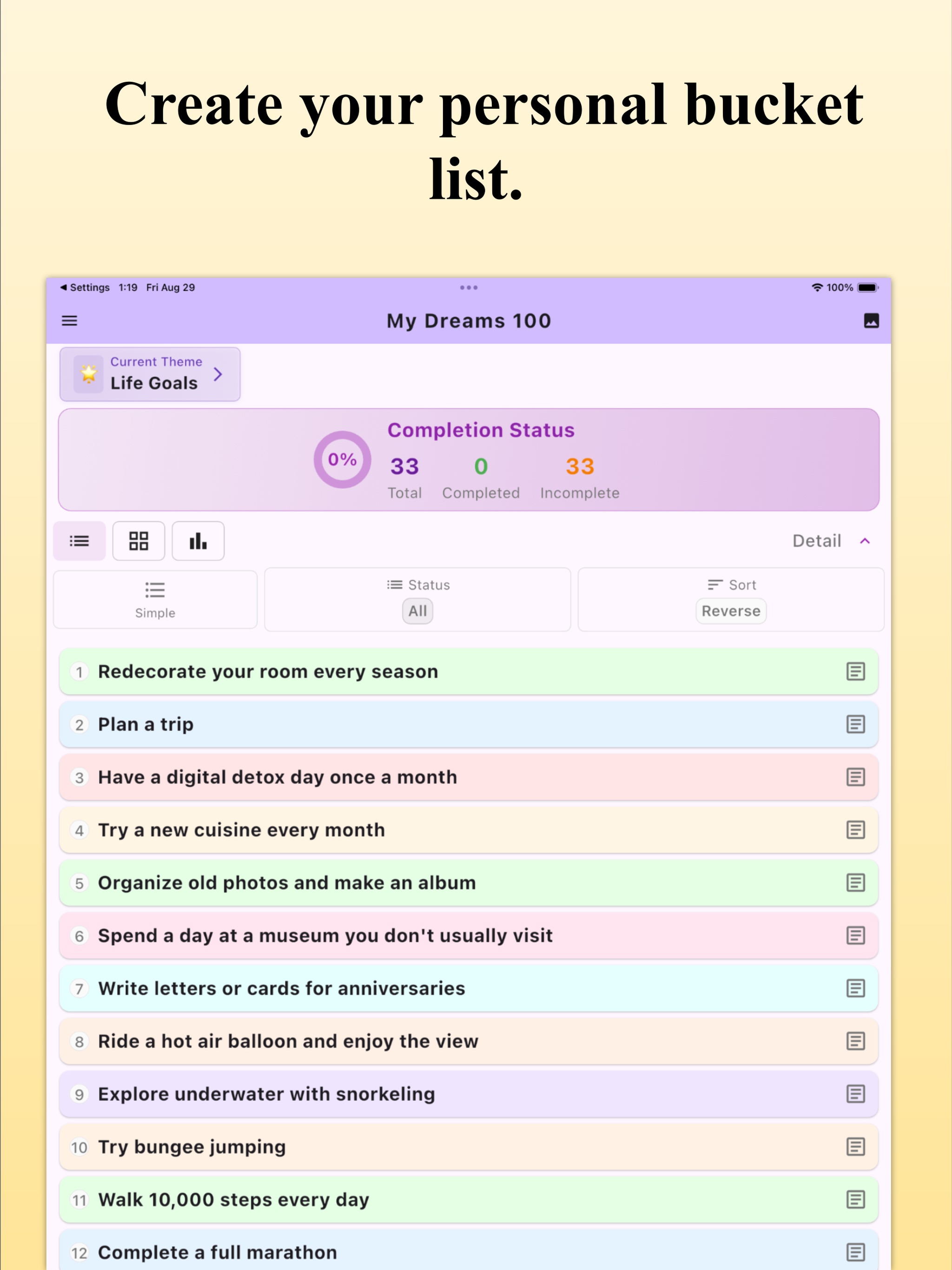 My Dreams 100