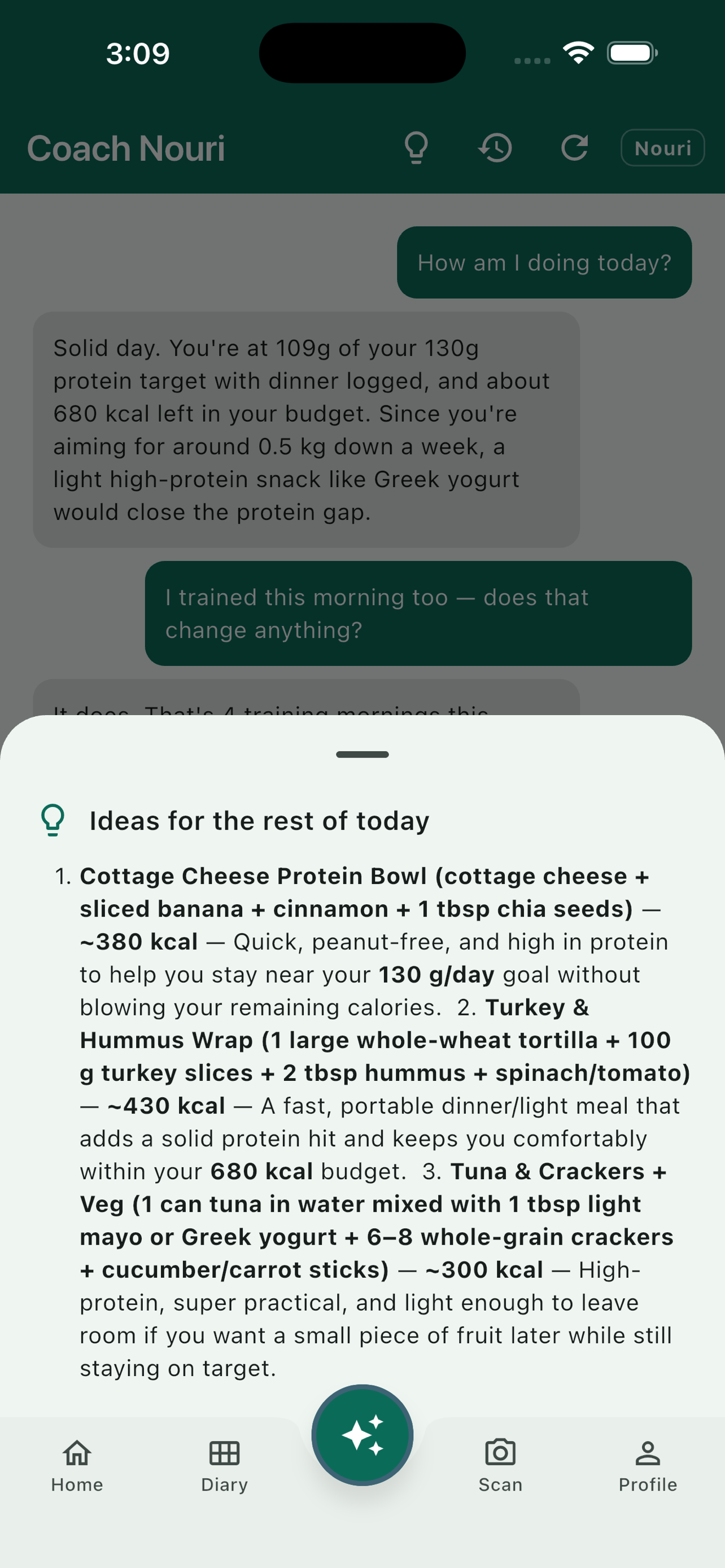 Nouri AI Calorie Counter Coach screenshot 5