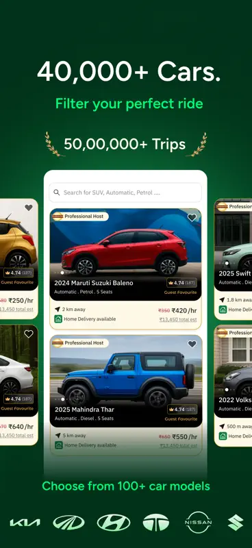 Zoomcar: Car rental for travel screenshot 4 of 8