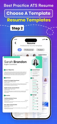 Resume Builder : AI CV iPhone screenshot