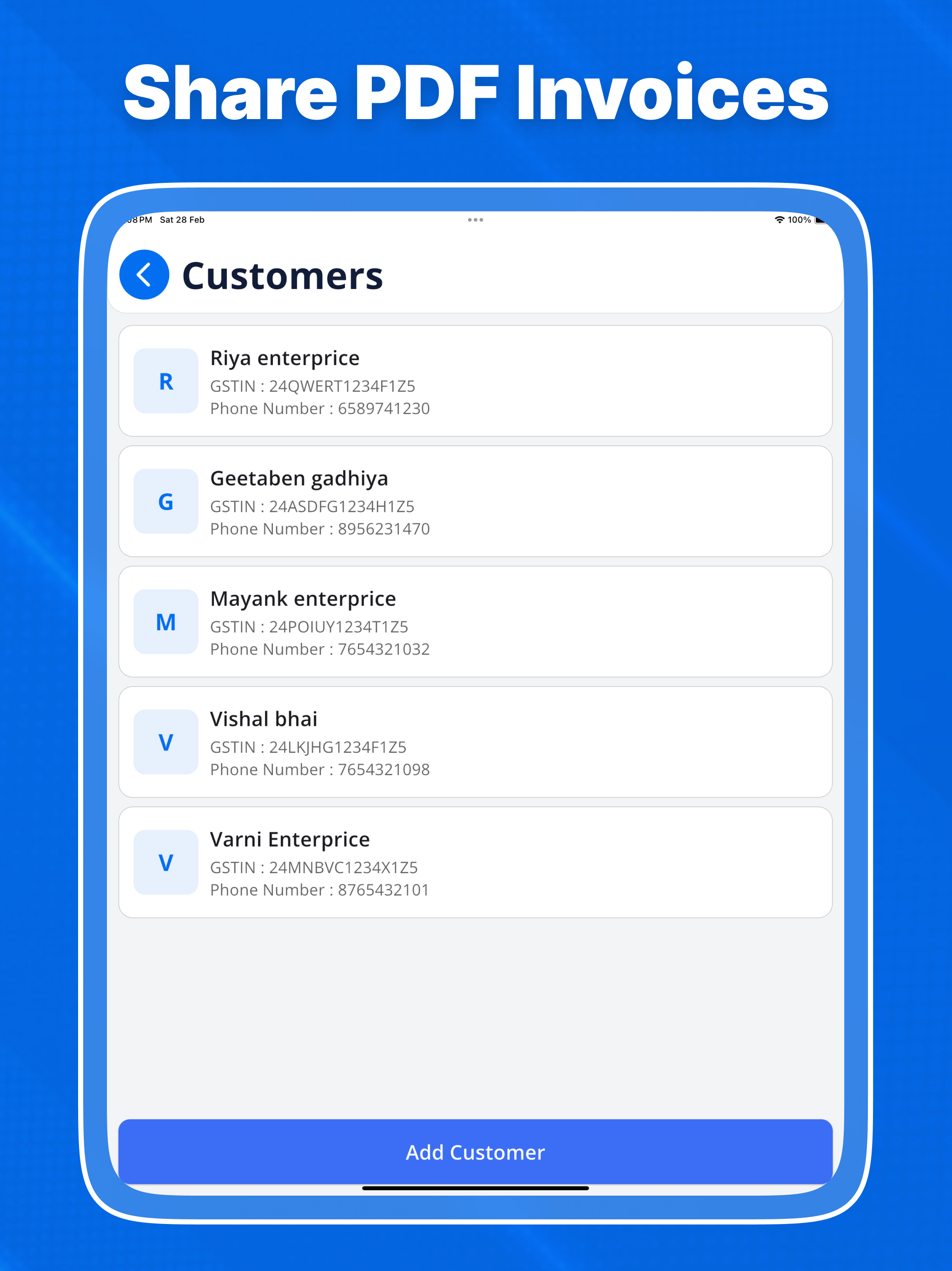 Gst Invoice and Billing app