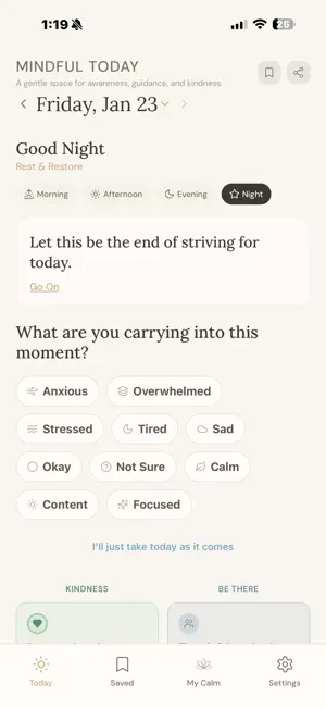 Mindful Today screenshot 1