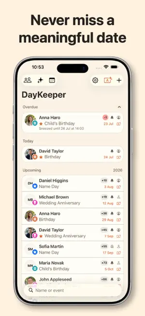 DayKeeper: Birthdays & More screenshot 1