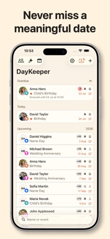 DayKeeper: Birthdays & More Screenshot 1 of 10