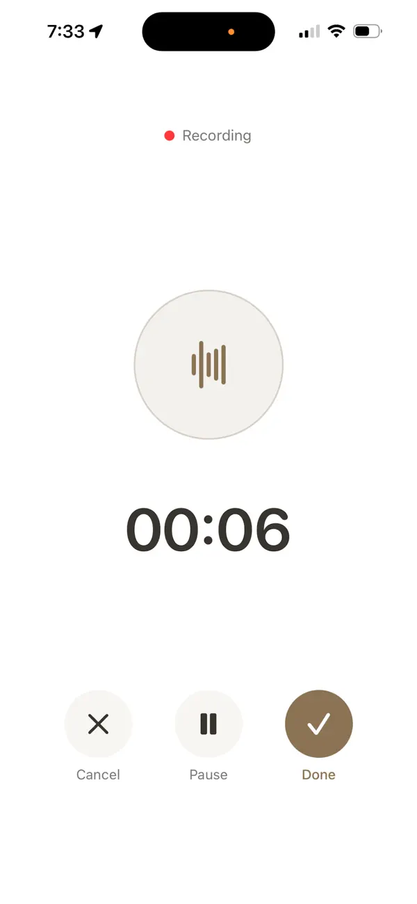 #3. Undertone - Voice Journal (iOS) By: Jessica Huang