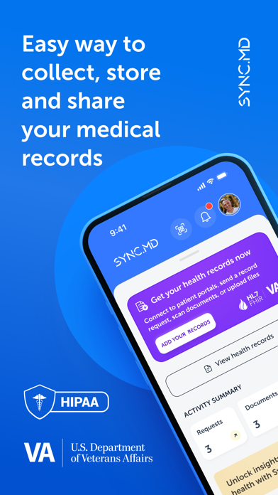 Sync.MD Personal Health Record Screenshot