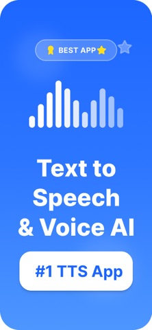 AI Voice TTS – Text to Speech iPhone screenshot