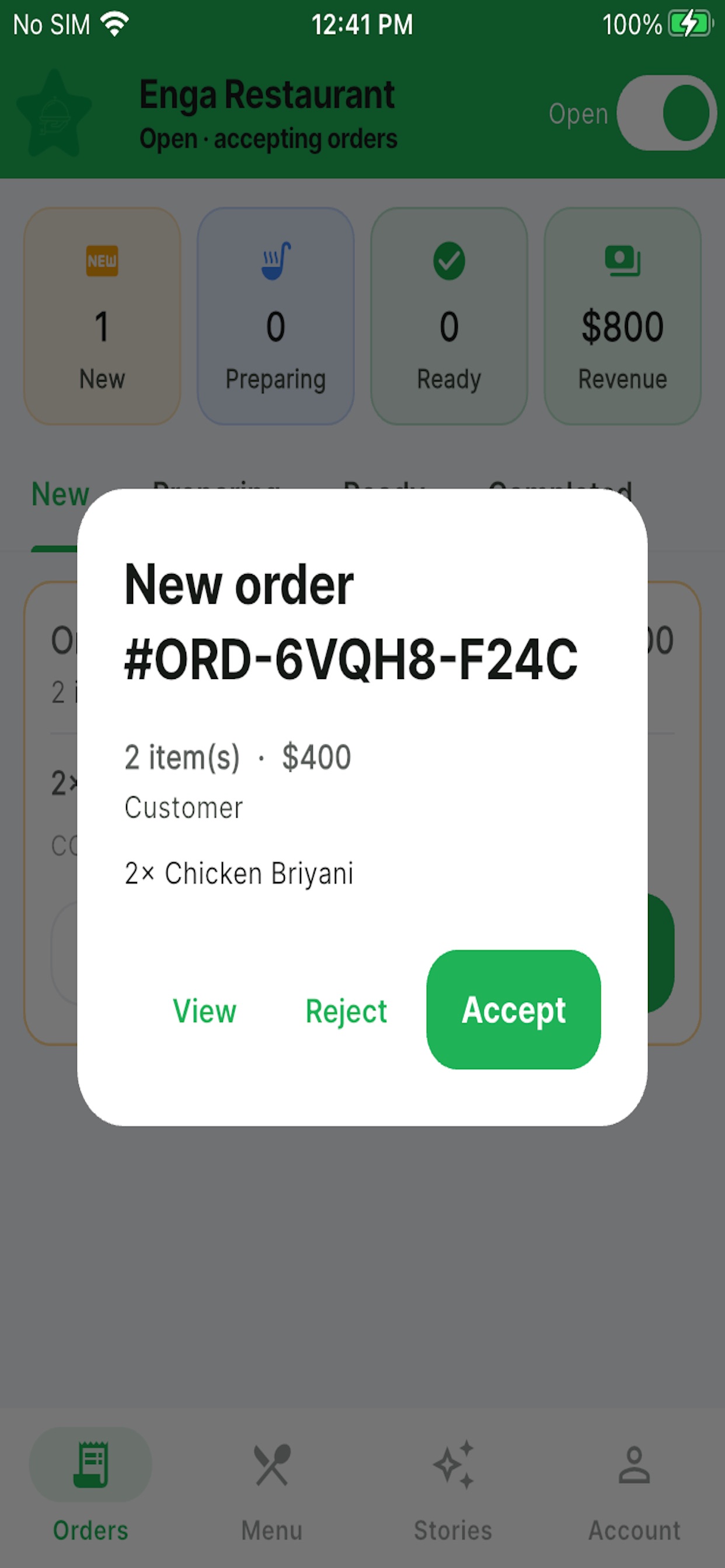 Screenshot 2 of FoodStar Partner