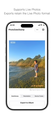 PhotoDateStamp - EXIF & Frame Screenshot 1 of 8