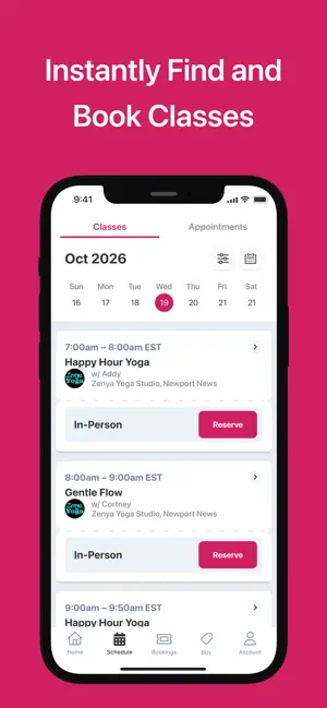 Zenya Yoga Studio App screenshot 3