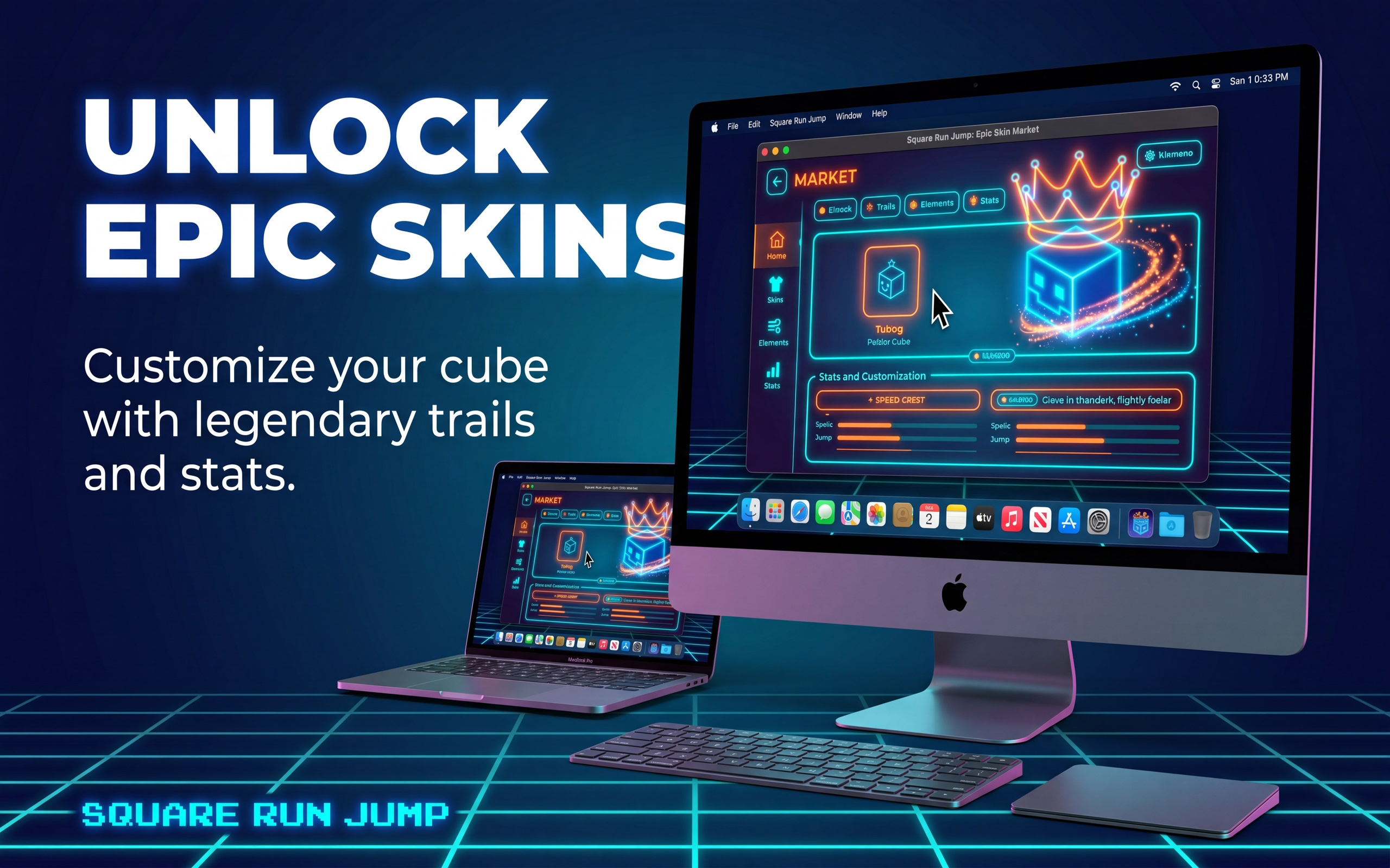 Square Run: Cyberpunk Jump screenshot 14