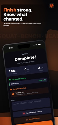IronLog — Workout Tracker Screenshot 8 of 9