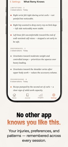 Remy: Home AI Workout Trainer screenshot