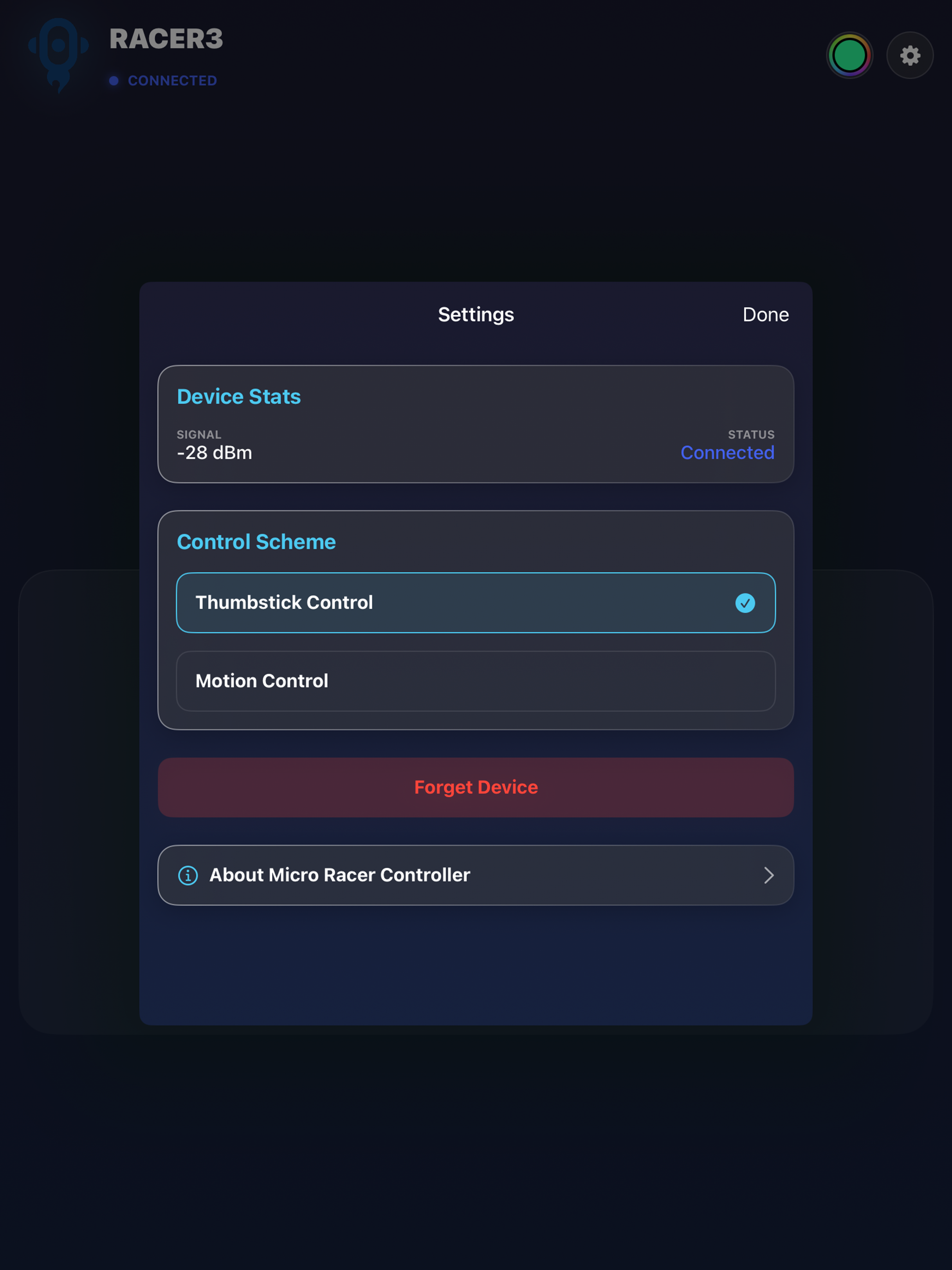 Micro Racer Controller screenshot 8