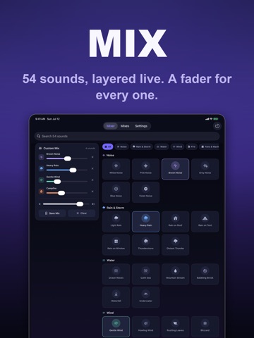 Sleepdrift: White Noise Mixer