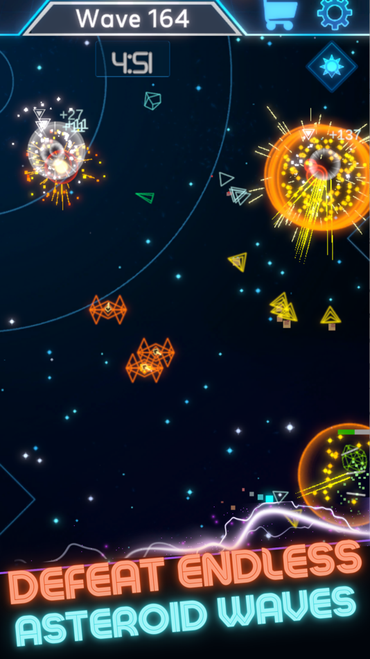 #4. Asteroids: Idle Challenge (iOS) 由: Daedalus Lab LLC