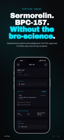 Cortex: Nootropic & Peptide AI Screenshot 6 of 6