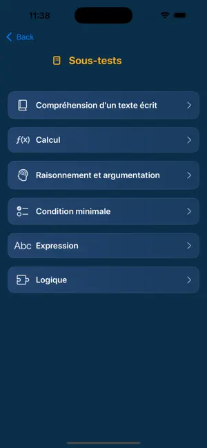 Prépa TAGE MAGE : Tests screenshot 3