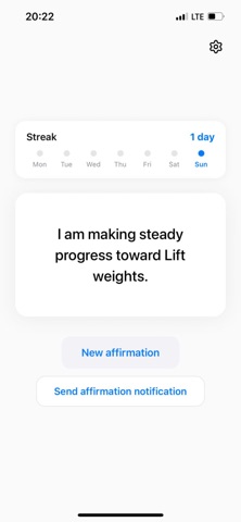 Affirma screenshot