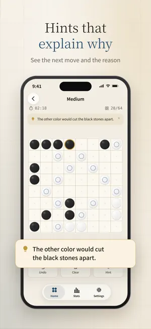 Goishi: Black & White Puzzle screenshot 3