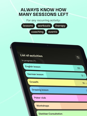 Qounter - Session Tracker iPad screenshot