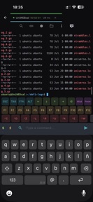 ShellPhone - SSH client screenshot