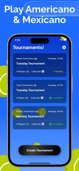 Padel Americano & Mexicano App screenshot 2