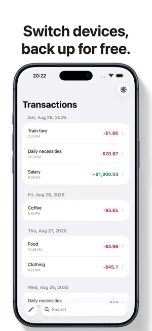 Cashlog - spending tracker screenshot 3