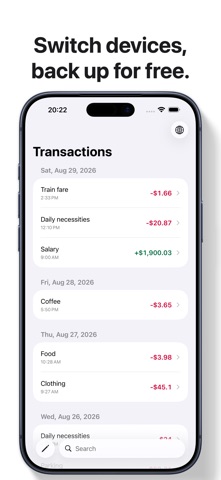 Cashlog - spending tracker Screenshot 3 of 4