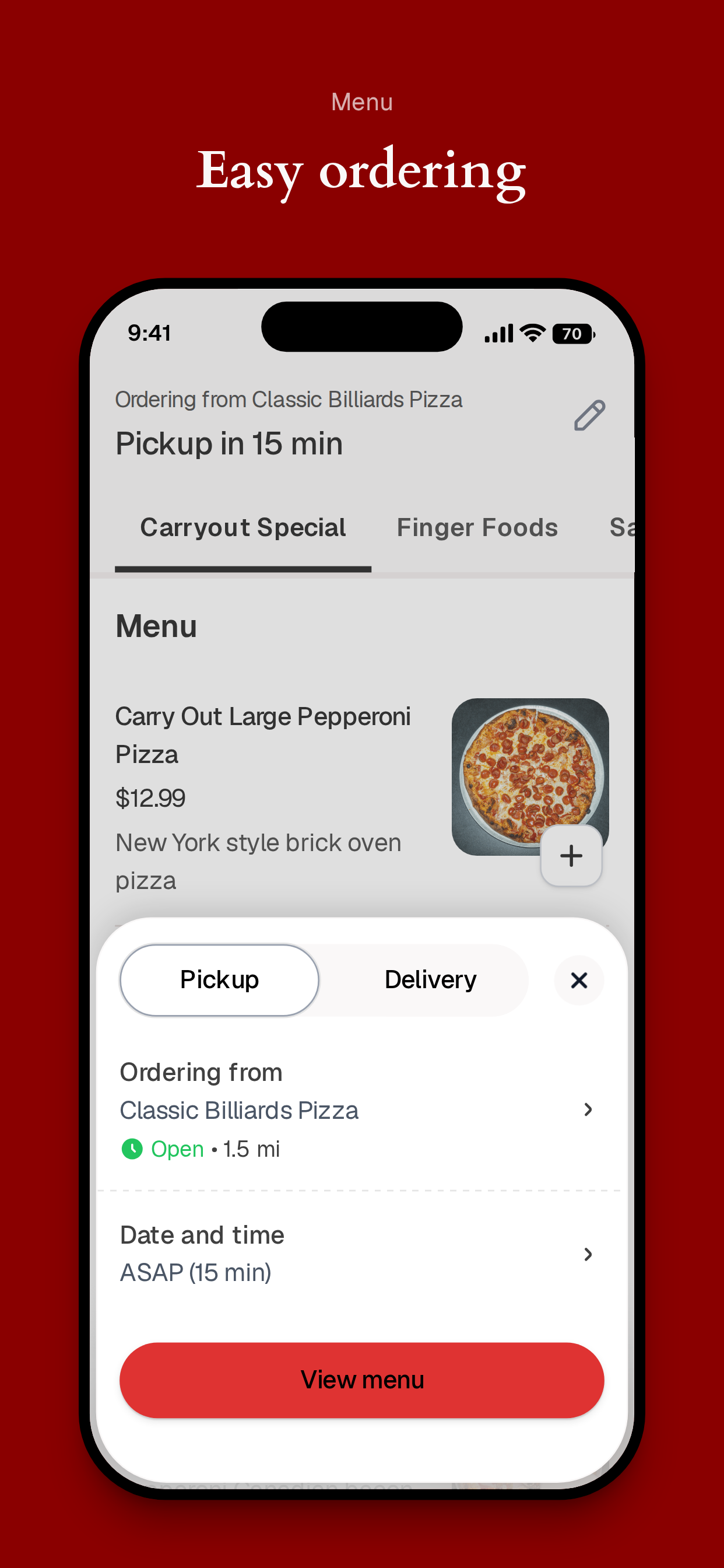 Classic Billiards Pizza screenshot 3